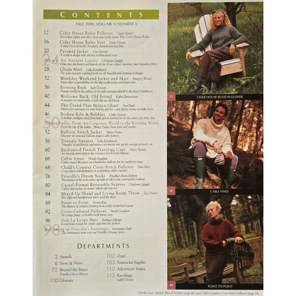 Interweave Knits fFall 2000 The Luxury Of Alpaca - Picture 2 of 13